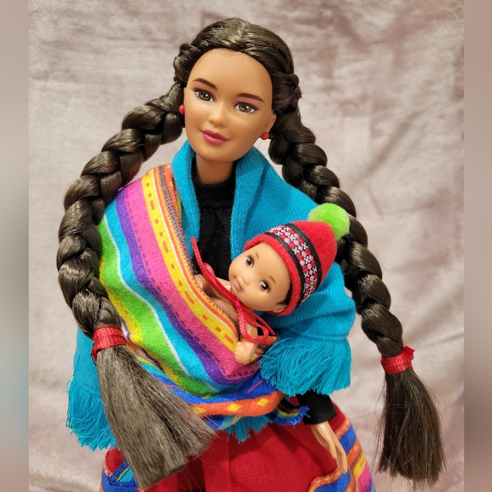 Peruvian Barbie with baby